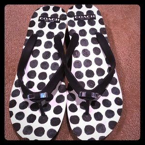 Coach flip flops